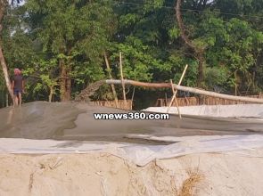 বোরহানউদ্দিনে অবৈধভাবে বালু উত্তোলন চলছে; পরিবেশের ভারসাম্য হারাচ্ছে